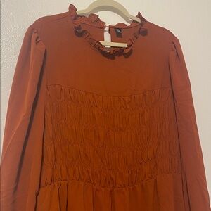 MIDI Dress in rust by SHEIN Plus size 3X